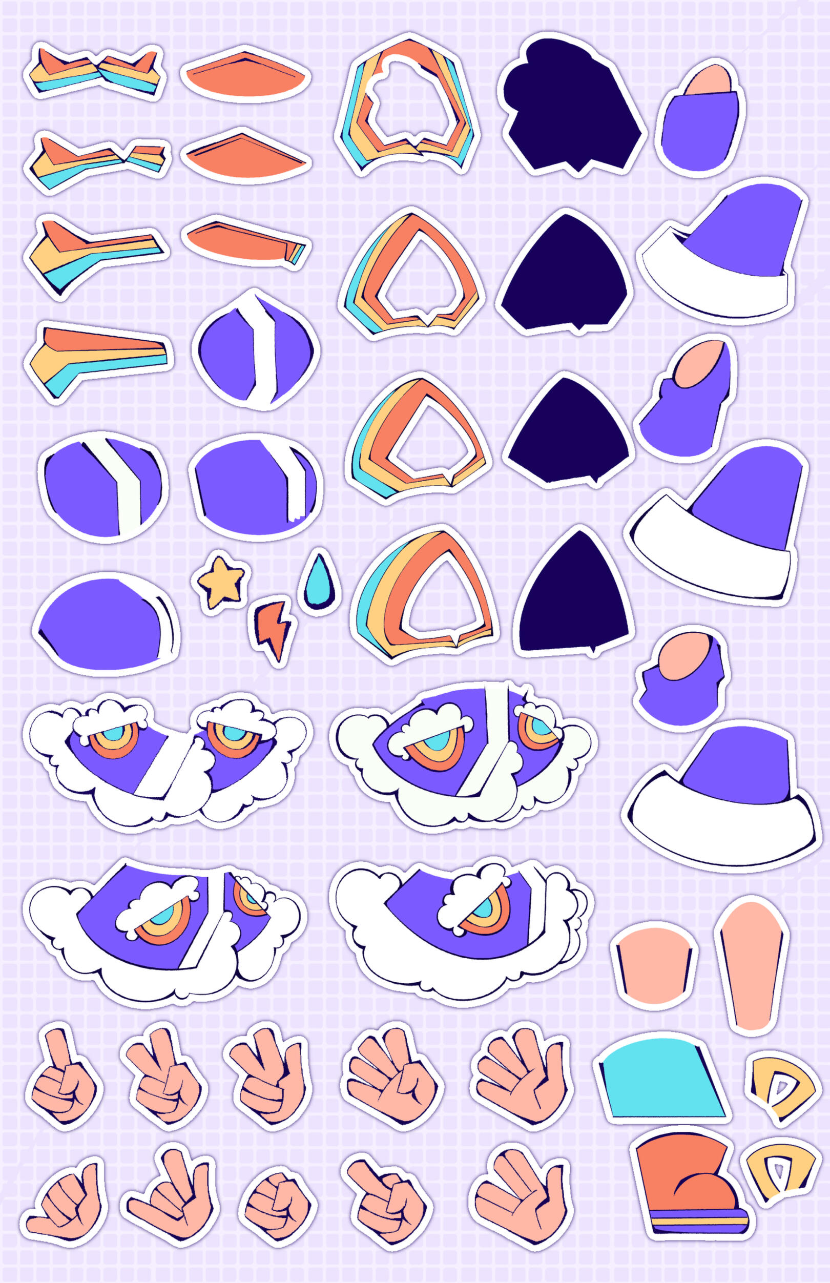 Sunshower Puppet Assets Page 2