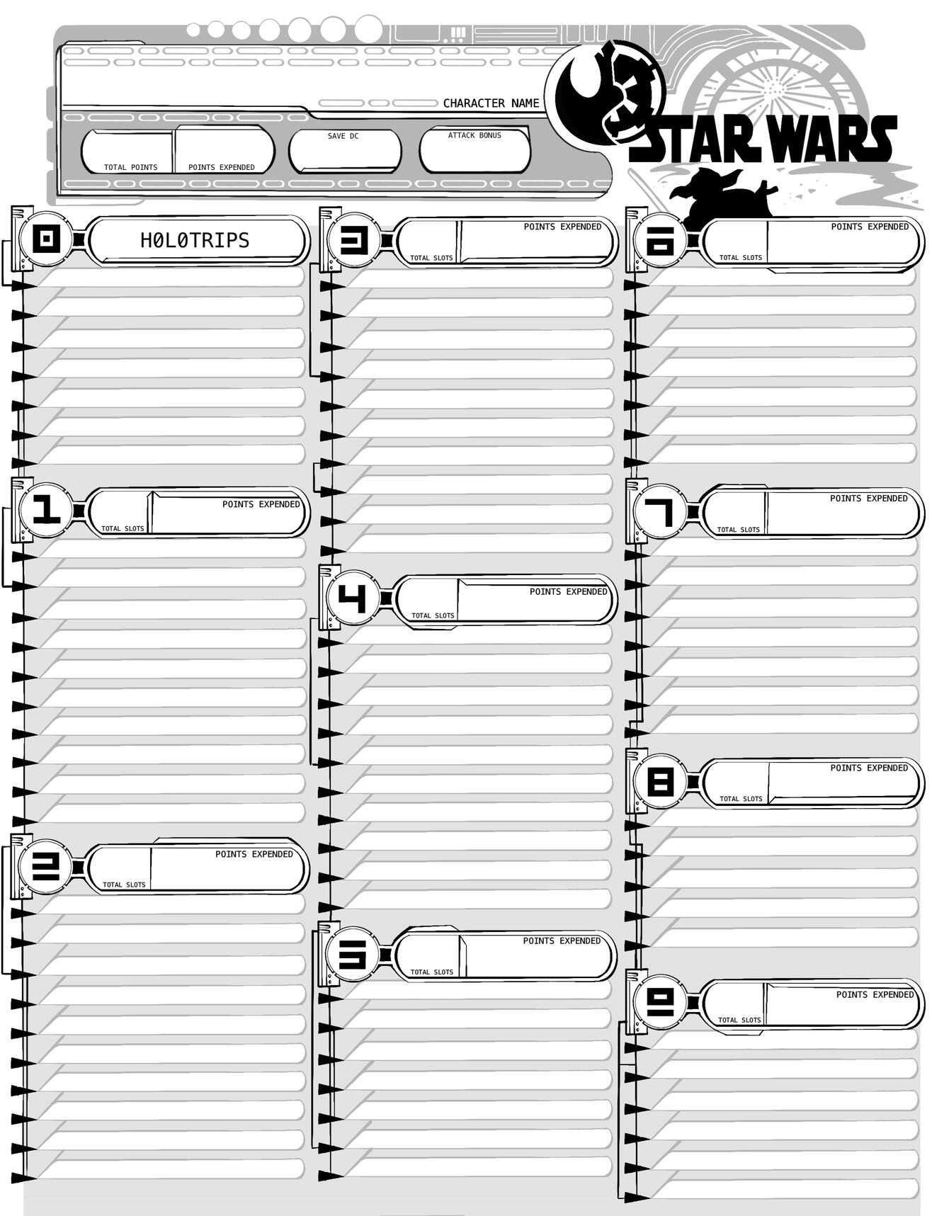 D&D Character Creation as Star Wars (pg3)