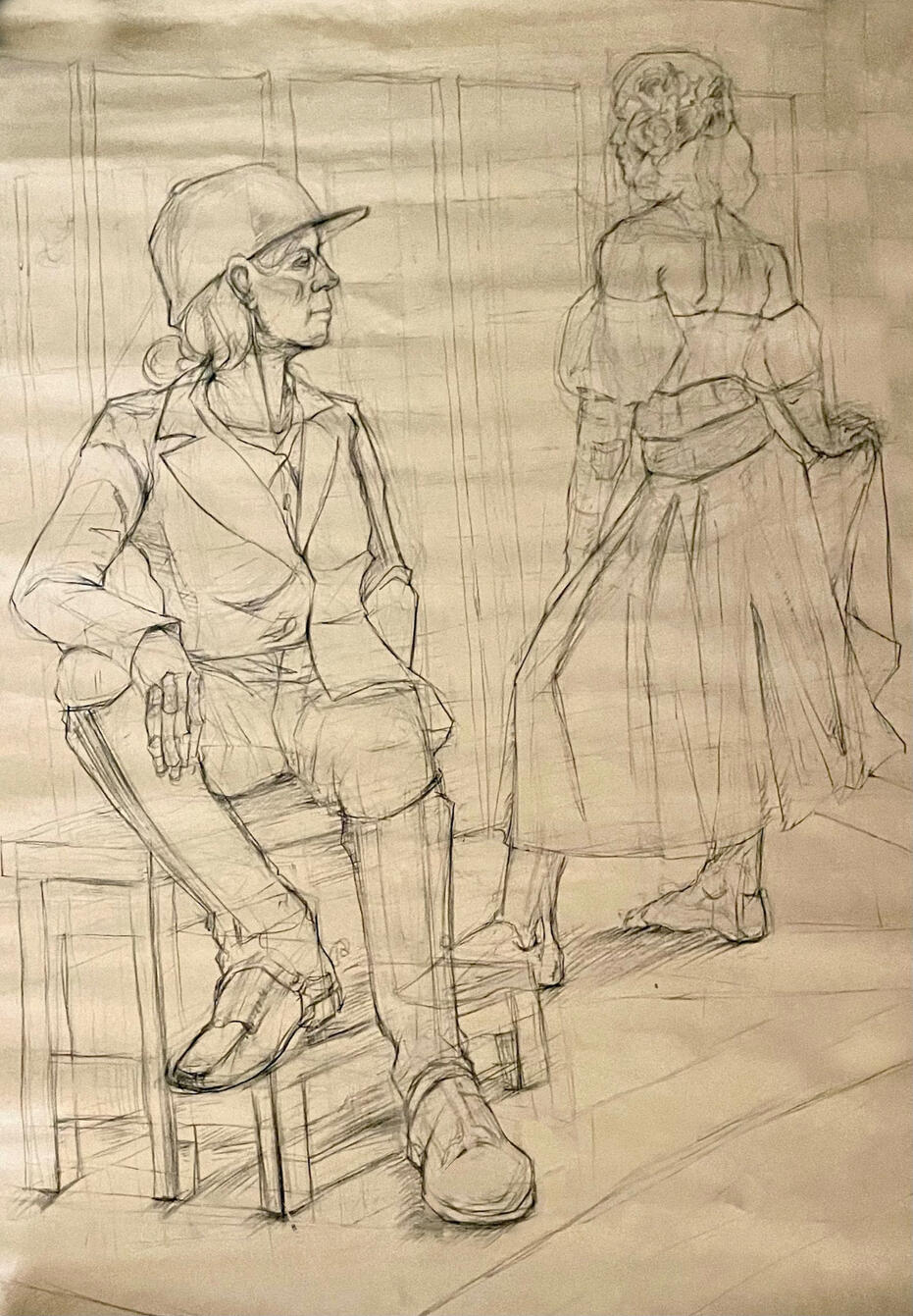 2 Person Long Study